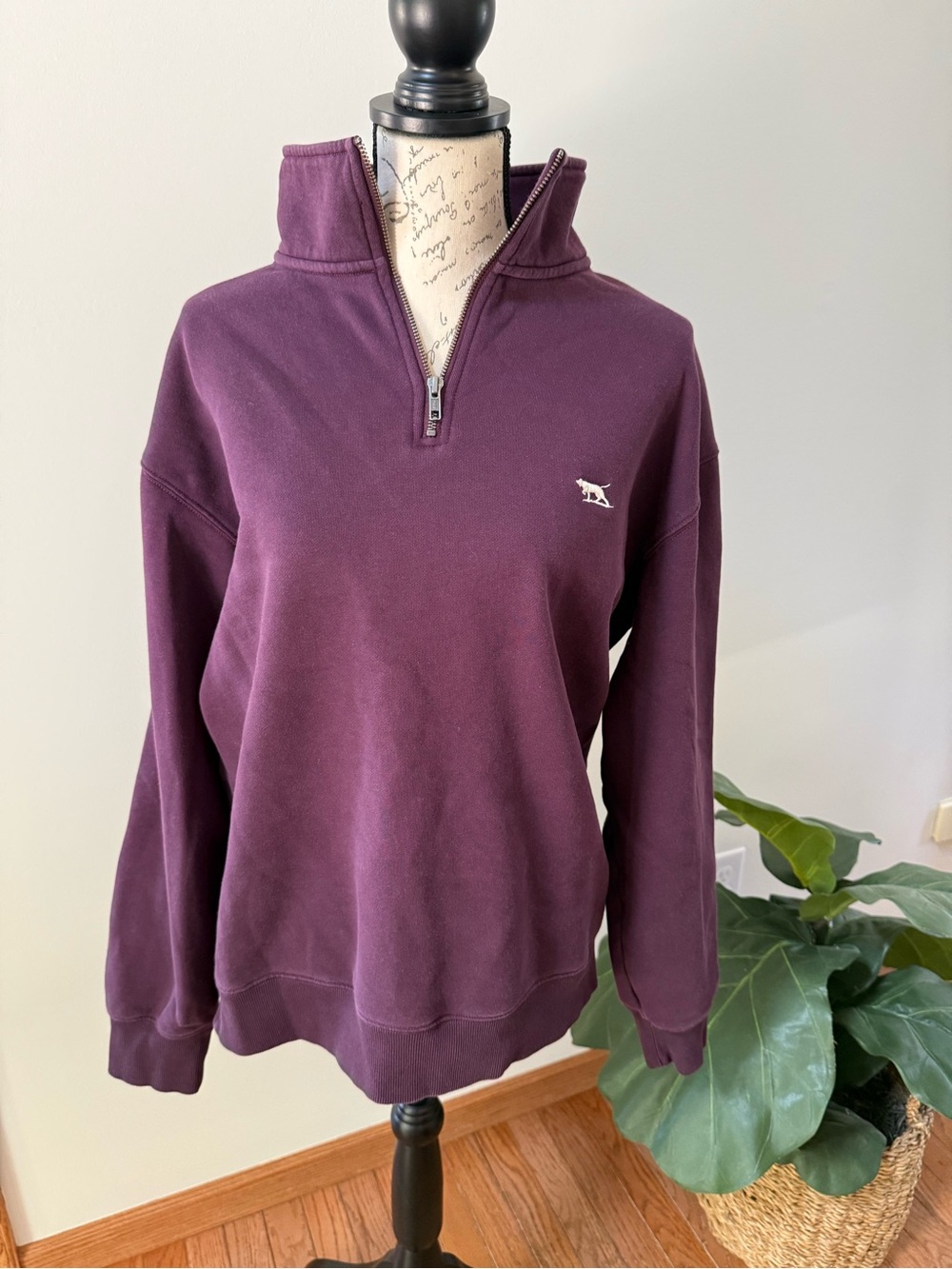Rodd & Gunn Quarter Zip Pullover Sweatshirt Men’s Purple Burgundy Size Large